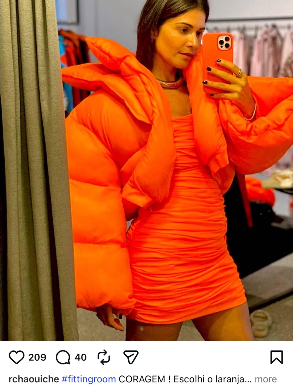 Chaouiche Yellow Citron Oversized Puffer Jacket - Picture 6 of 9